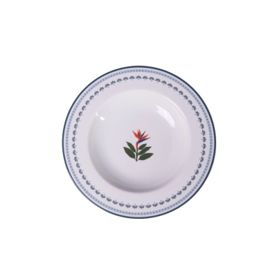 Prato Fundo Porcelana Almazún Helicônia - AZ Home