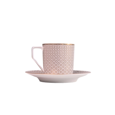 Xícara Café com Pires Francis Bege 180ml - Rosenthal