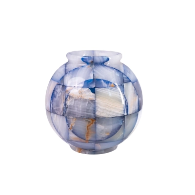 Vaso Olimpia Quadriculado Azul