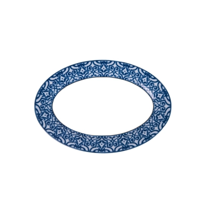 Travessa Oval 39 cm Myth Blue Legacy em Porcelana - Porcel