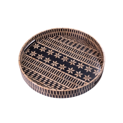Bandeja Rosalia Bambu Marrom - 6F Decorações