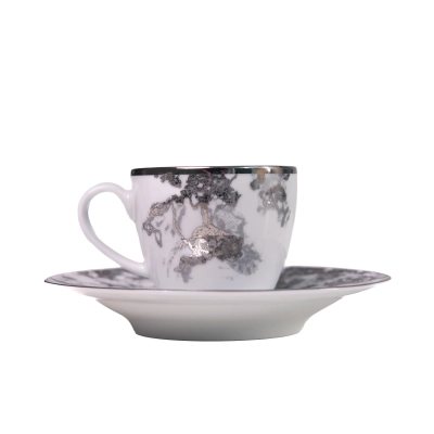 Xícara + Pires Café Ballet Belle Epoque Pt - Porcel