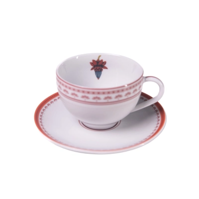 Xícara Chá Porcelana Almazún Bananeira - AZ Home