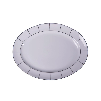 Travessa Oval 35 cm Olympus Excentric em Porcelana - Porcel