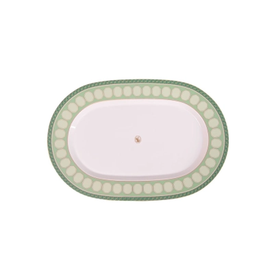 Travessa Oval Signum Verde 40cm - Swarovski