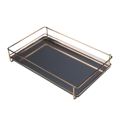 Bandeja Fence 15x25cm Golden