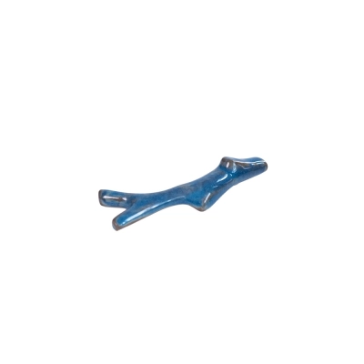 Kit Suporte de Talher Galho Cor Porcelana Azul Jeans