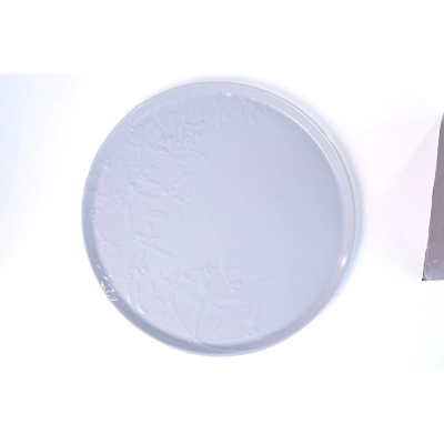 Prato Torta (Tarte) 30 cm em Porcelana de Limoges Promenade - Deshoulières