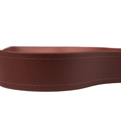 Bandeja Orgânica Mavie Couro Eco 25x42cm Caramelo