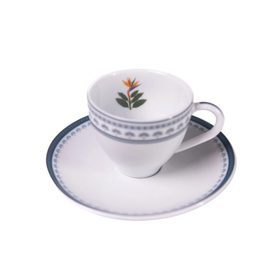 Xícara Café Porcelana Almazún Helicônia - AZ Home