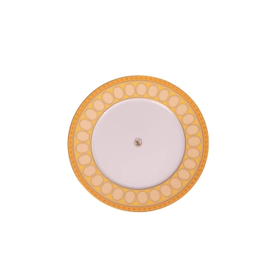 Prato Sobremesa Signum Amarelo 23cm - Swarovski