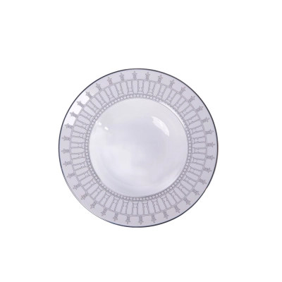 Prato Sopa 22 cm Petala Simples Allegro em Porcelana - Porcel
