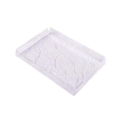 Bandeja Acrílico Cristal Ice 4mm 36x24x4cm