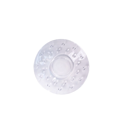 Conjunto de Xícaras Pires Vidro Esfera Transparente 6Peças 120ML