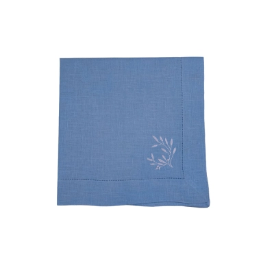 Guardanapo Algodão Percal 45 por 45cm Azul Marinho - Linha 999