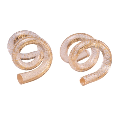 Porta Guardanapo Colecao Glamour Transparente com Ouro