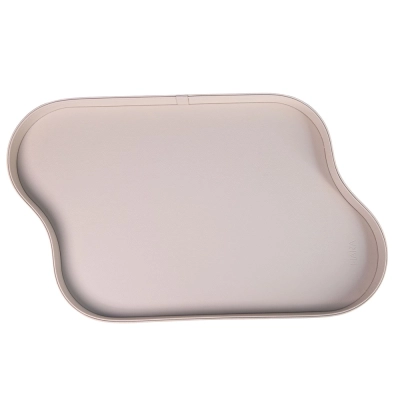 Bandeja Orgânica Mavie Couro Eco 37x62cm Bege