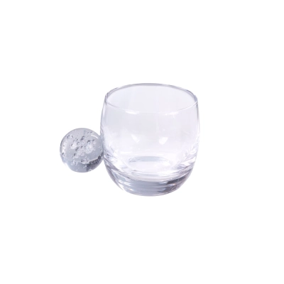 Conjunto de Xícaras Vidro Boro Alça Âmbar 6Peças 120ML