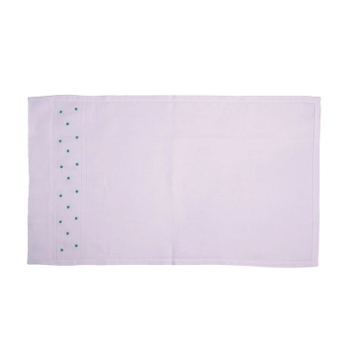 Jogo Americano Dot Verde Menta - Branco-Bege Linha 739