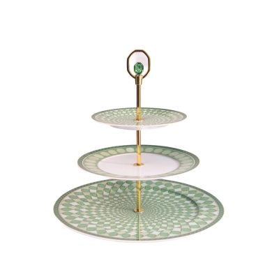 Étagère 3 Níveis Signum Verde 32,5cm - Swarovski