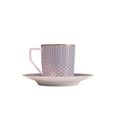 Xícara Café com Pires Francis Azul 180ml - Rosenthal