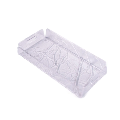 Bandeja Acrílico Cristal Ice 4mm 25,5x13x4cm