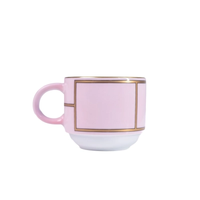 Xícara Café com Pires Diva Rosa 85ml - Ginori