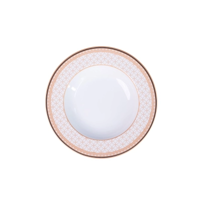 Prato Fundo Solaris em Porcelana Decorada 23 cm