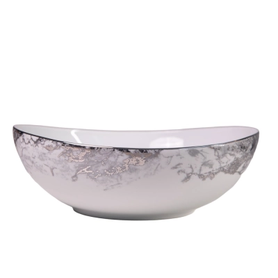 Saladeira 26 cm Ballet Belle Epoque Pt em Porcelana - Porcel