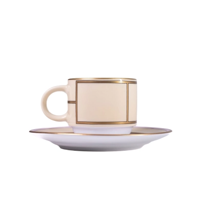 Xícara Café com Pires Diva Giallo 85ml - Ginori