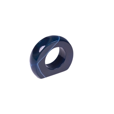 Porta Guardanapo Agata Polida Azul