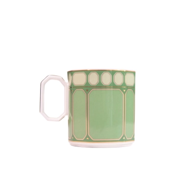 Xícara Café com Pires Signum Verde 180ml - Swarovski