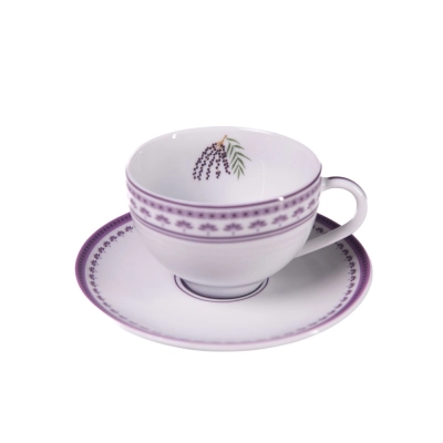 Xícara Chá Porcelana Almazún Açaí AZ Home