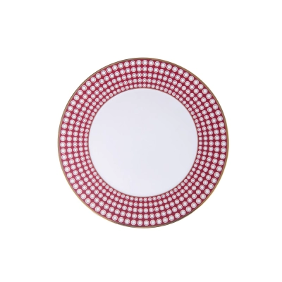 Prato Raso 27 cm Petala Simples Ruby em Porcelana - Porcel