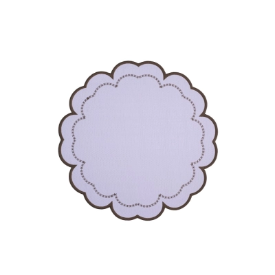 Jogo Americano Flor de Linho Oliva - Palha de Buriti e Branco Linha 780