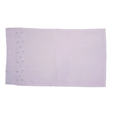 Jogo Americano Flor de Linho Az Marinho - Palha de Buriti - Branco Linha 999