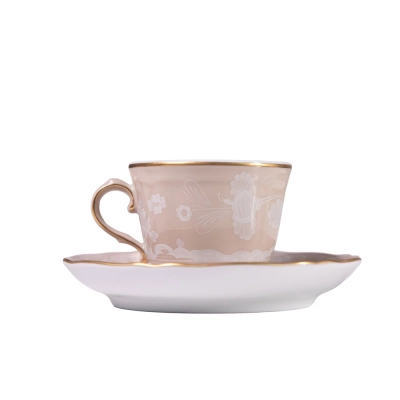 Xícara Café com Pires Oriente It. Meringa 120ml - Ginori