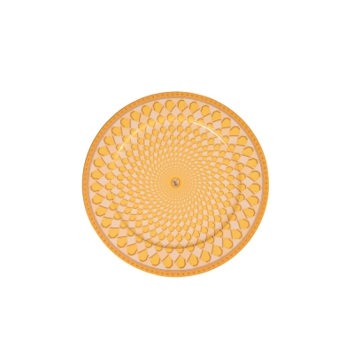 Sousplat Signum Amarelo 33cm - Swarovski