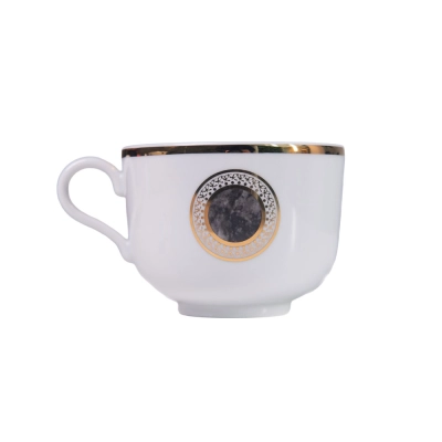 Xícara Chá 280 ml Antar Detail em Porcelana - Porcel