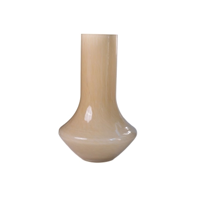 Vaso Decorativo Em Vidro Bege