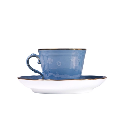 Xícara Café com Pires Oriente It. Pervinca 120ml - Ginori