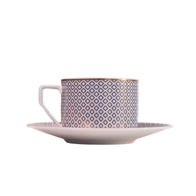Xícara Chá com Pires Francis Azul 230ml - Rosenthal