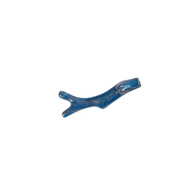Kit Suporte de Talher Galho Cor Porcelana Azul Jeans