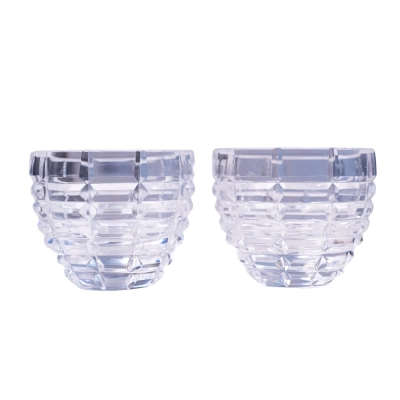 Conjunto com 2 Porta-Velas Decorativos em Cristal Puríssimo 250ml Stölzle Lausitz - Strauss